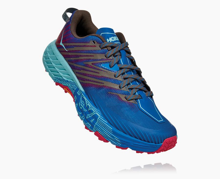 Hoka One One Spor Ayakkabı Kadın Mavi - Speedgoat 4 - RG6725801